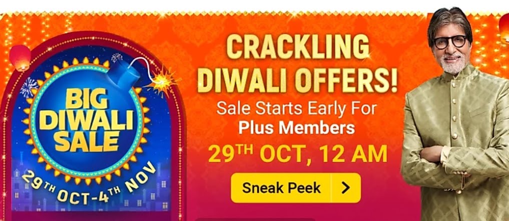Amazon and Flipkart Big Diwali Sale October 29 2020