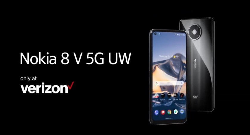 Nokia 8 V 5G UW has been launched by Finland's HMD Global
