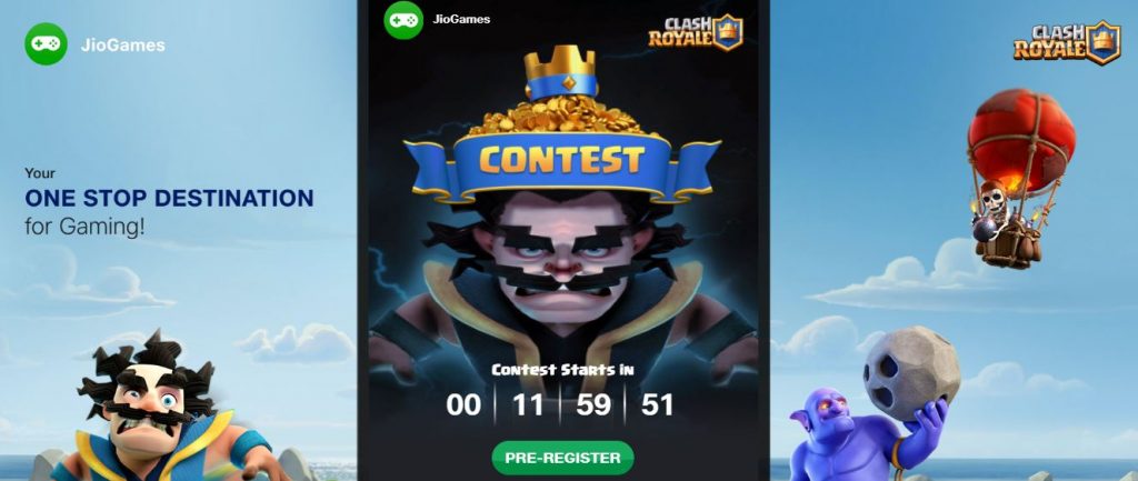 JioGames Clash Royale Tournament to Start From November 28