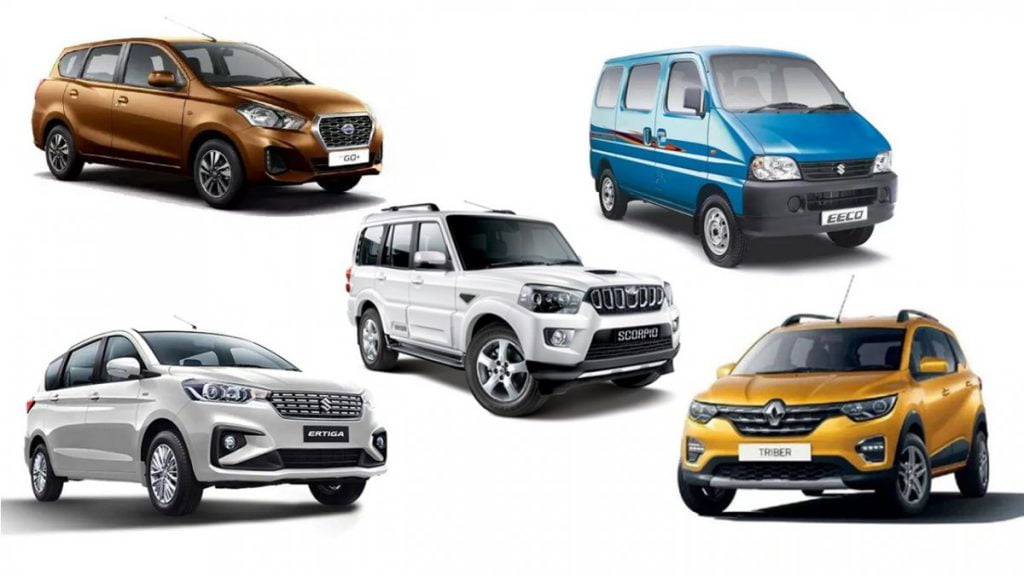 Most affordable 7 seat cars SUVs in India