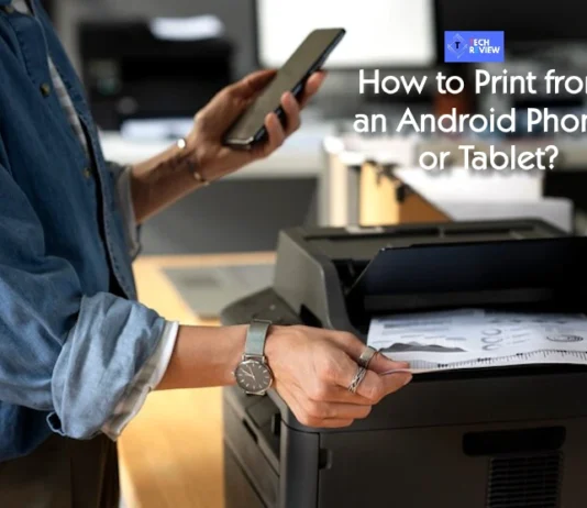 How to Print from an Android Phone or Tablet